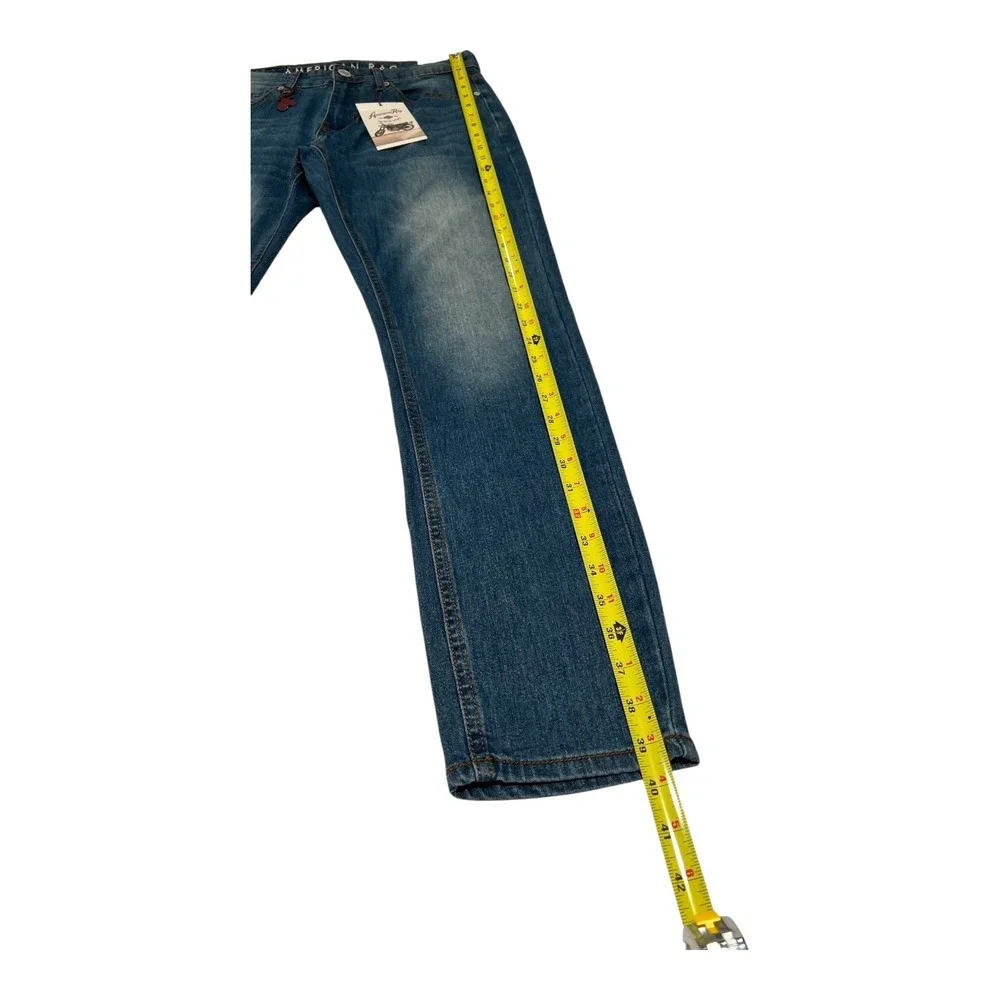 NWT‎ American Rag Brunswick Men's Jeans 30x30 Slim Fit Blue Denim Motorcycle
